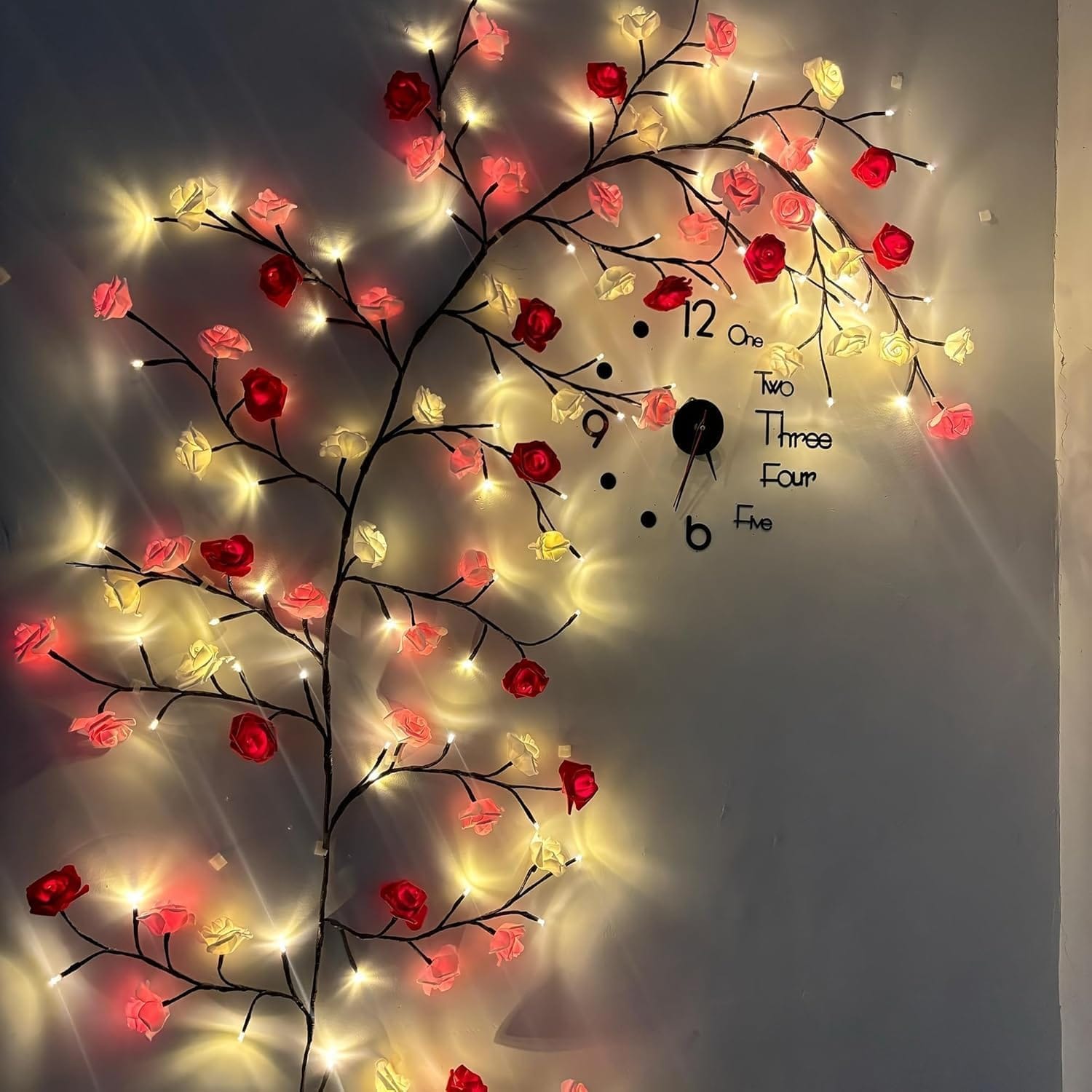 USB LED Flower Vine String Lights with Remote