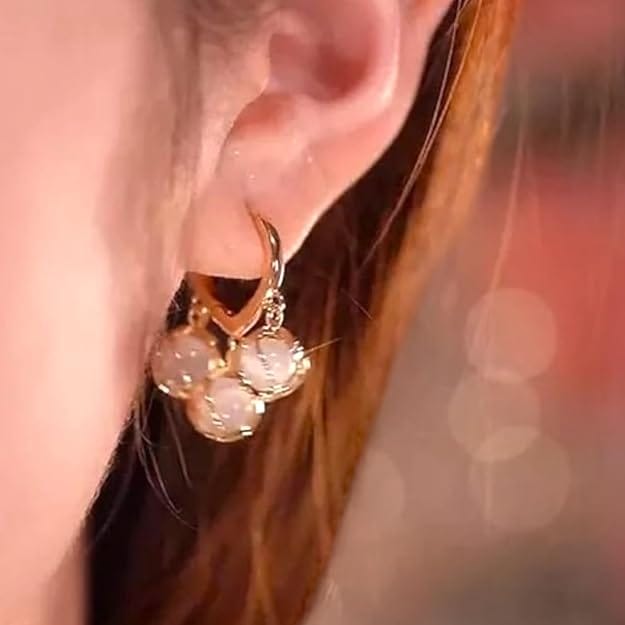 KJ Gold-toned Circular Hoop earrings, Gold-Plated Secured with a Lever Back