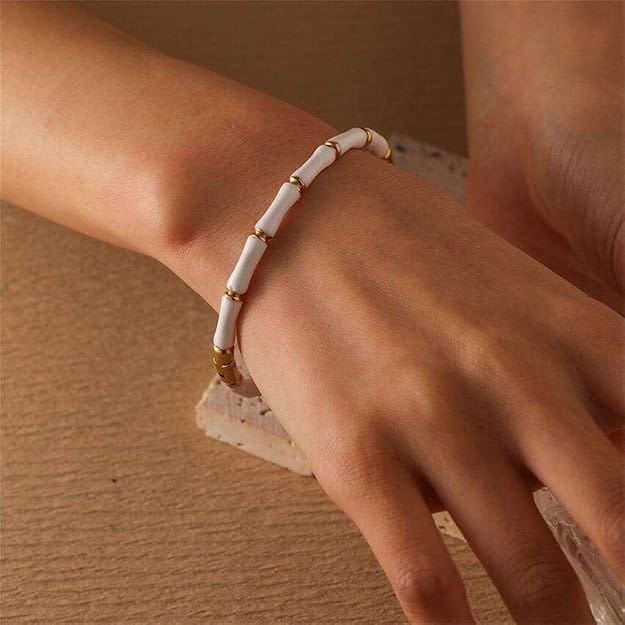 KJ Anti Tarnish Stainless Steel Nazar Bracelet Bangle
