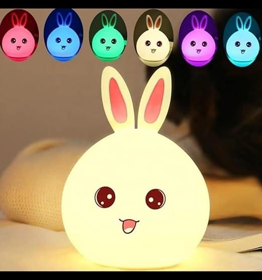 Silicone Rabbit Night Lamp